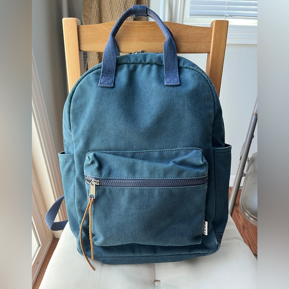 FEED Projects Navy Canvas Backpack